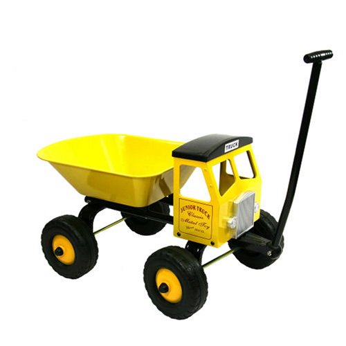 Childrens Toyshop  Toys : Classic Pull Childrens Dump Truck - Yellow