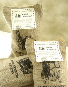 Amish Country White Popcorn in Burlap Sack - 2lb. by Wabash Valley Farms