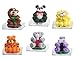 Jungle Bubblegum Buddies, 6 Cute Jungle Themed Bubblegum Figures: Lion, Tiger, Panda, Monkey, Elephant, and Hippo. Six Great Flavors: Cherry, Grape, Lemon, Orange, Green Apple, and Toasted Marshmallow