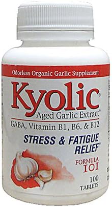 Kyolic Aged Garlic Extract Stress and Fatigue Relief Formula 101 - 100 Tablets