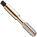 Dormer MTT-X E094 Powdered Metal Thread Forming Tap, Gold Oxide Finish, Round Shank With Square End, Modified Bottoming Chamfer