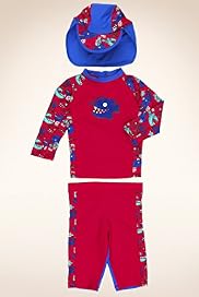 Safe in The Sun Fish Swimsuit & Hat