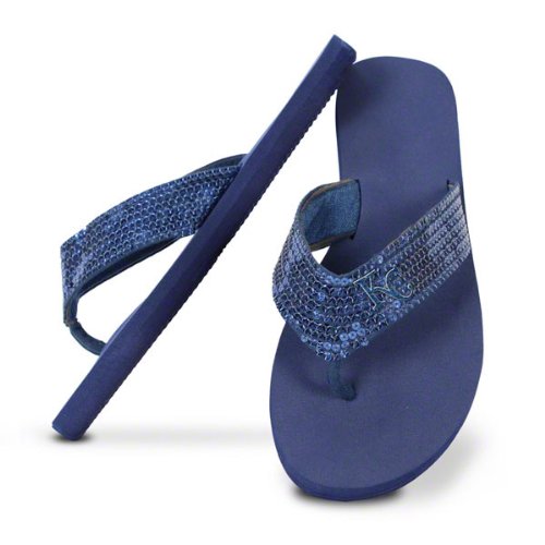 Kansas City Royals Women's Sequin Strap Flip Flops