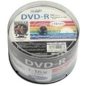 磁気研究所 HI DISK DVD-R データ録画用 16倍速 4.7GB ホワイトプリンタブル スピンドルケース 50枚 HDDR47JNP50