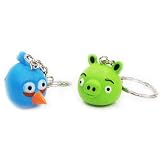 ANGRY BIRDS KEY CHAIN SET -BLUE BIRD & PORK-
