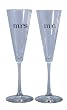 Hortense B. Hewitt Wedding Accessories Together at Last Mr. and Mrs. Champagne Toasting Flutes, Set of 2