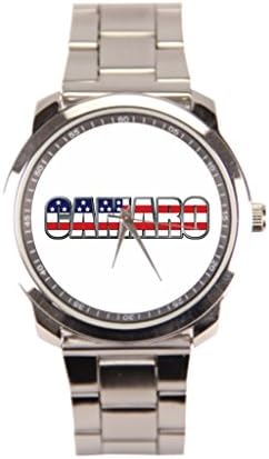 BiuBbiu Camaro Chevrolet Stainless Steel Bracelet Watch Silver