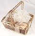 Ultimate's Almond English Toffee in a Gold Picnic Basket - 1 Lb
