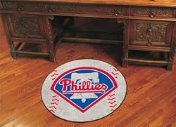 Philadelphia Phillies 29" Round Baseball Floor Mat (Rug)