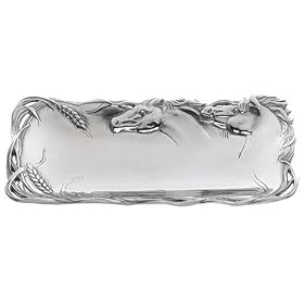 Arthur Court Horse 12-Inch Bread Tray