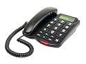 Karcher 850564 Komfort-Festnetztelefon schwarz, geeignet zur Wandmontage