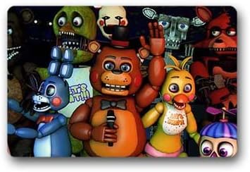 VIASHOW Custom Five Nights at Freddy's Backing Indoor Outdoor Home Office Bathroom Welcome Doormat Size 23.6"(L) x15.7"(W)