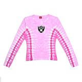 Oakland Raiders Juniors Pink Long Sleeve Logo T-shirt