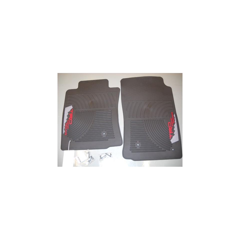 Genuine Toyota Accessories Front All Weather Floor Mat Black