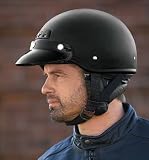 Raider Deluxe Shorty Helmet, BLACK