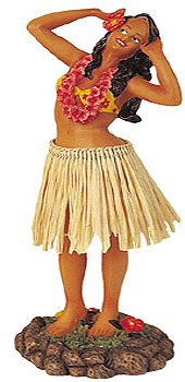 HULA GIRL DASHBOARD SHAKER BOBBLE - DANCING POSE