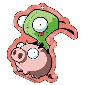 Invader Zim Gir Ride the Pig Automotive Air Freshener