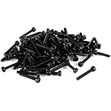 100 Pcs Stainless Steel Countersunk Hex Socket Knurled Screw M2.5x16mm