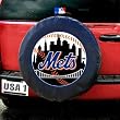 New York Mets MLB Spare Tire Cover (Black)