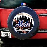 New York Mets MLB Spare Tire Cover (Black)