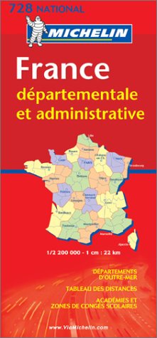 City Travel Guides Discounted  Books : Michelin France Departementale Et Administrative (Michelin National Maps S.)