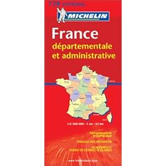 Carte routi�re : France D�partementale et Administrative