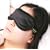 100% Pure Silk Filled Eye Mask / Sleeping Mask Sleep Mask - BLACK