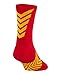 Under Armour Men's Undeniable Mid Crew Socks, Red/Taxi Yellow, Medium