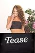 Stylish Women's Sexy Novelty Tube Top One Size as shown says - TEASE