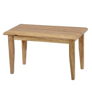 Dollhouse Miniature Oak Kitchen Table by Aztec Imports, Inc.