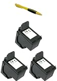 Three Black Ink Cartridges HP 74 XL HP74 HP74B + Pen for HP Printers