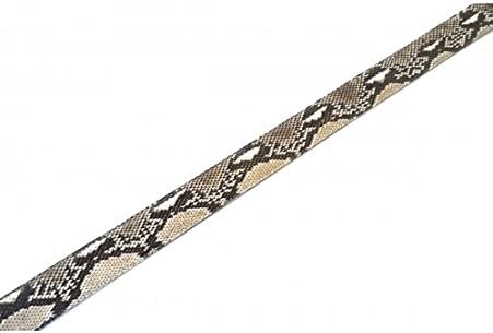 Authentic Snake Skin Men's Genuine Python Leather Belt 44 Natural White