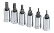 SK Hand Tools 19732 6-Piece 1/4-Inch Drive Metric Hex Bit Socket Set