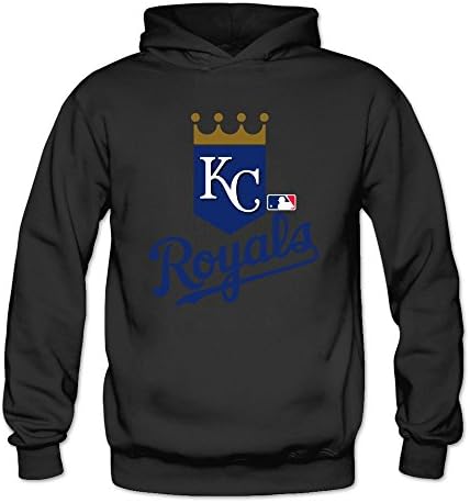 SHFL Lady Kansas City Royals MLB Classic Team Logo Hoodie Sweatshirts Black L