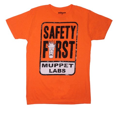 Muppets Men's Safety First - Sheer T-Shirt