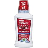 Colgate Optic White Whiteseal Mouthwash, Icy Fresh Mint, 8 Fluid Ounce (Pack of 6)