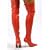 Womens Red Ladies Stilletto Thigh High Boots Sizes 3-8