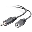 Cables To Go 40406 3.5 mm Male/Female Stereo Audio Extension Cable, Black (3 Feet/0.91 Meters)