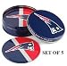 NFL New England Patriots Tin Coasters