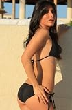 UjENA Black Colombian Tie Bikini Swimsuit