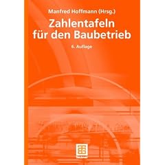Zahlentafeln f�r den Baubetrieb