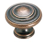 Amerock BP1586-WC Inspirations 3-Ring 1-3/8-Inch Diameter Knob, Weathered Copper
