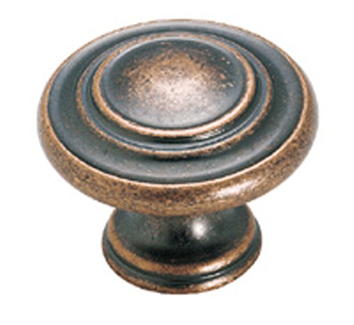 Amerock BP1586-WC Inspirations 3-Ring 1-3/8-Inch Diameter Knob, Weathered Copper