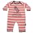 I'll have a bottle of the housewhite' fuchsia/white 0-6 months striped romper sleepsuit
