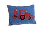 Construction - Small Quilted Decorative Pillow