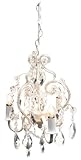 Tadpoles Three Bulb Chandelier in White Diamond