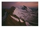 Aerial View of Mountain Peaks in Glacier National Park Photographic Poster Print by Melissa Farlow, 16x12