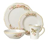 Pfaltzgraff Garland Spruce 16 Pc Dinnerware Set Service For Four