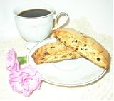 Gourmet Food : 8 pieces White Chocolate frosted TOFFEE CURRANT Biscotti