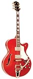 Deluxe Maximum Sound Hollow Body Electric Jazz Guitar in Cherry Red